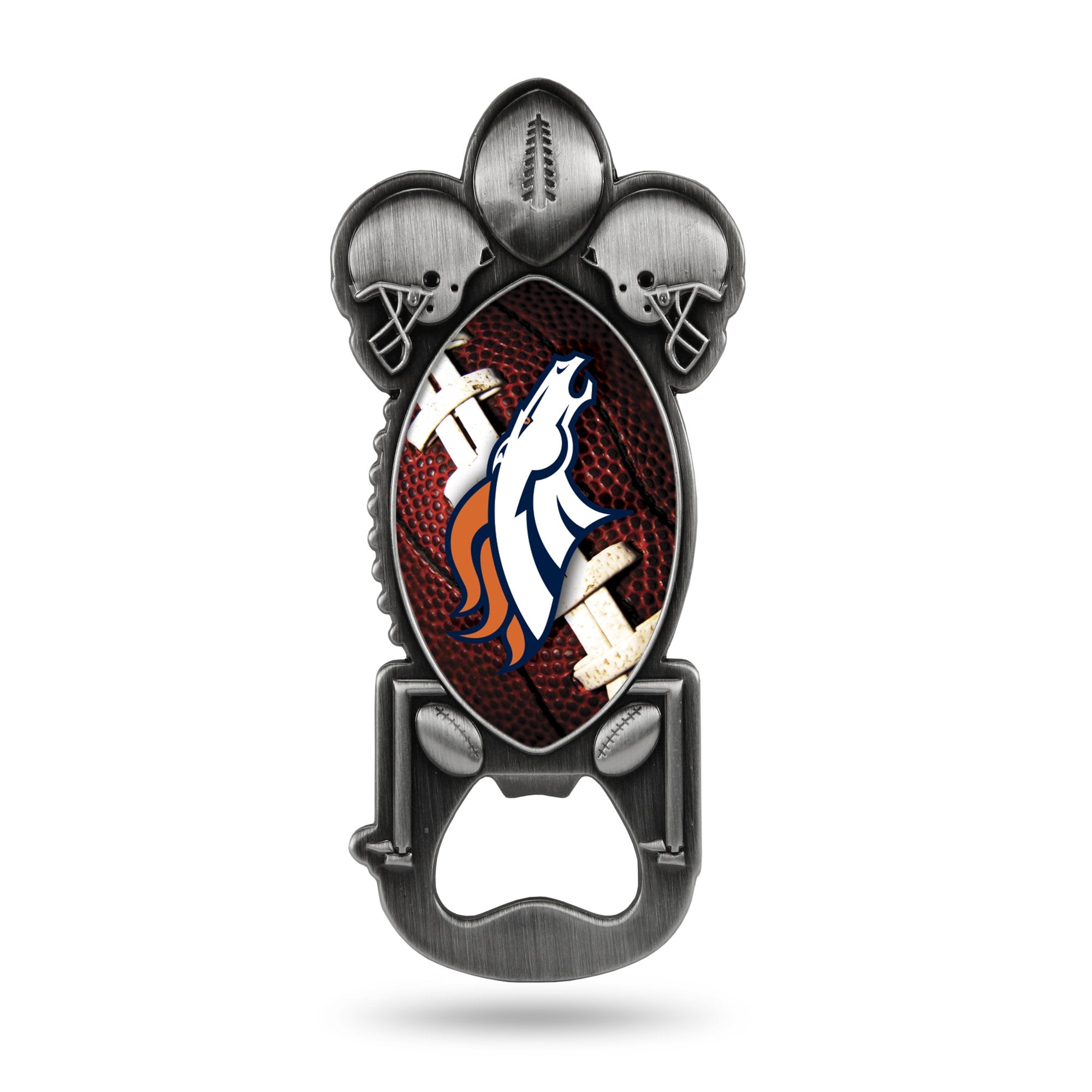 Rico Industries Unisex Magnetic Metal Bottle Opener Nfl Rico Broncos Party Starter, Team Color, 2.25 X 5- Us