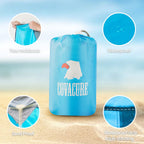 Covacure Beach Blanket Waterproof Sandproof 79   X 83- Large Beach Blanket Sandproof Fits For 4 Adults, Waterproof Beach Mat Wit