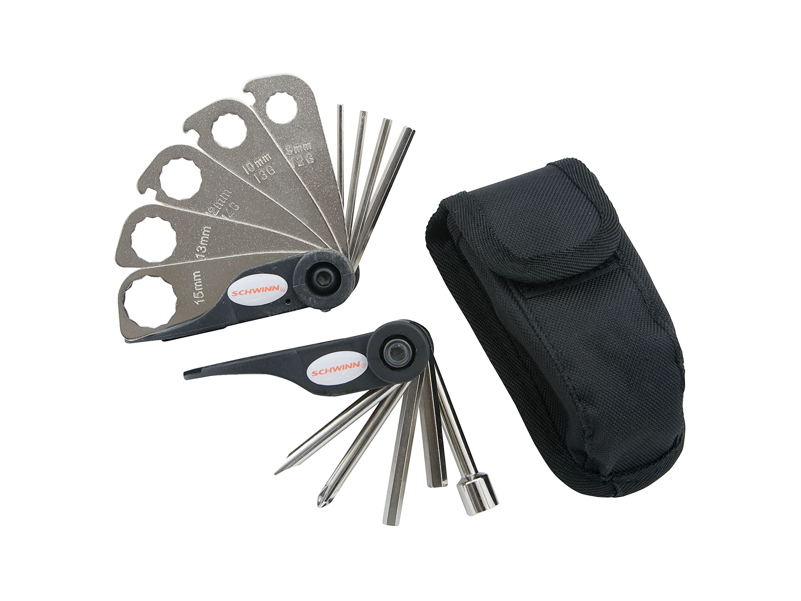 Schwinn 18-Function Multi-Tool Repair Kit, Multi-Purpose for Bikes, Easy-to-Carry Tool Kit, Portable and Convenient Design, Incl
