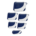 Myaddiction 6 Pieces Luggage Packing Bags Set Cosmetic Pouch For Glasses Sweaters Hiking Navy