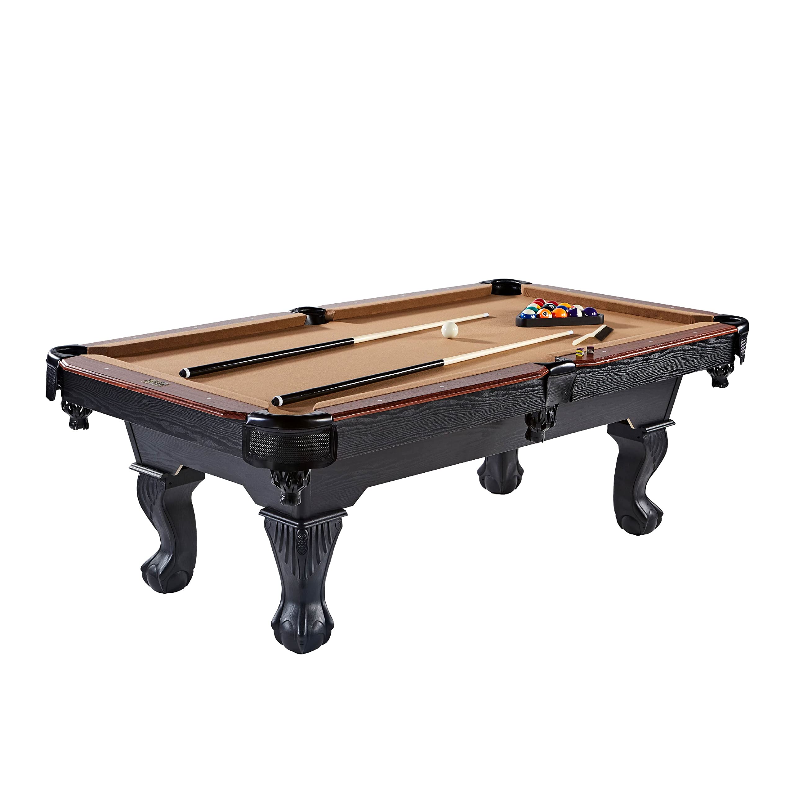 Barrington Billiards 7.5' Belmont Drop Pocket Table With Pool Ball And Cue Stick Set