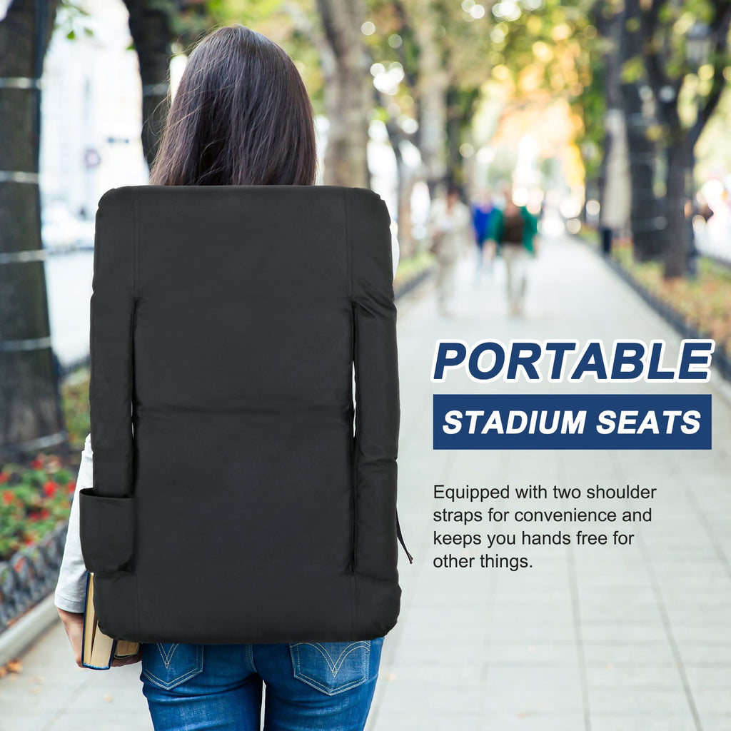 Stadium Seat For Bleachers With Back Support Reclining Adults Camping Stadium Chair Extra Thick Cushion Bleacher Seats Waterproo