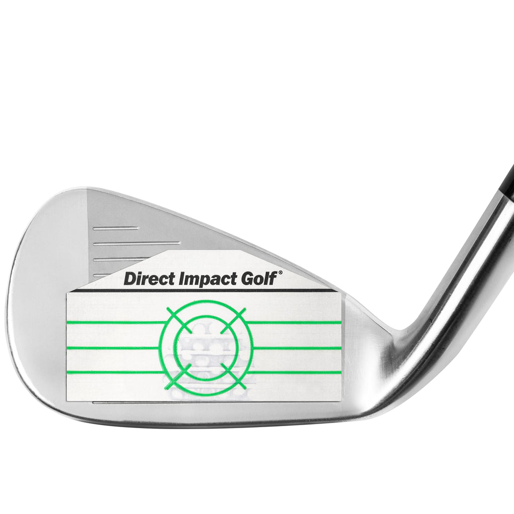Combo Pack (100 Driver+100 Iron) Ultra-Thin Golf Impact Tape For Accurate Swing Analysis And Shot Feedback By Direct Impact Golf