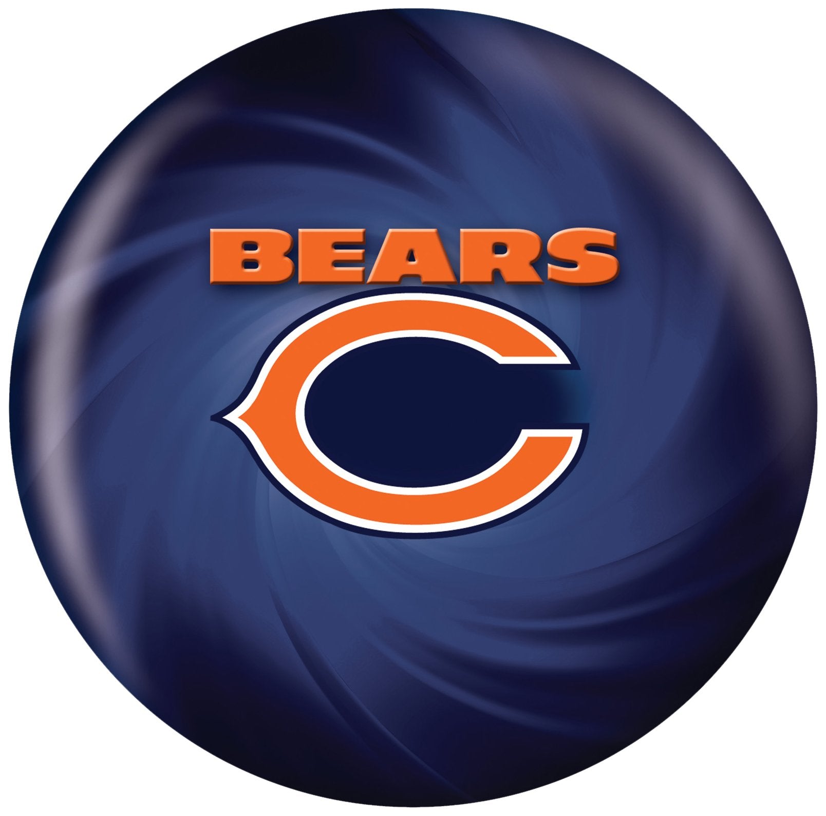 Kr Strikeforce 2013 Nfl Chicago Bears Bowling Ball, Navy Blue/Orange, 12 Lb