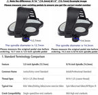 Ybeki Exercise Bike Pedals With Straps For Spin Bike And Indoor Stationary Exercise Bike, 6 Month Warranty