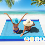 Famstar Beach Blanket Oversized Extra Large 10'X 9',Waterproof Sandproof Beach Blanket 2-8 Adults Lightweight Durable For Travel