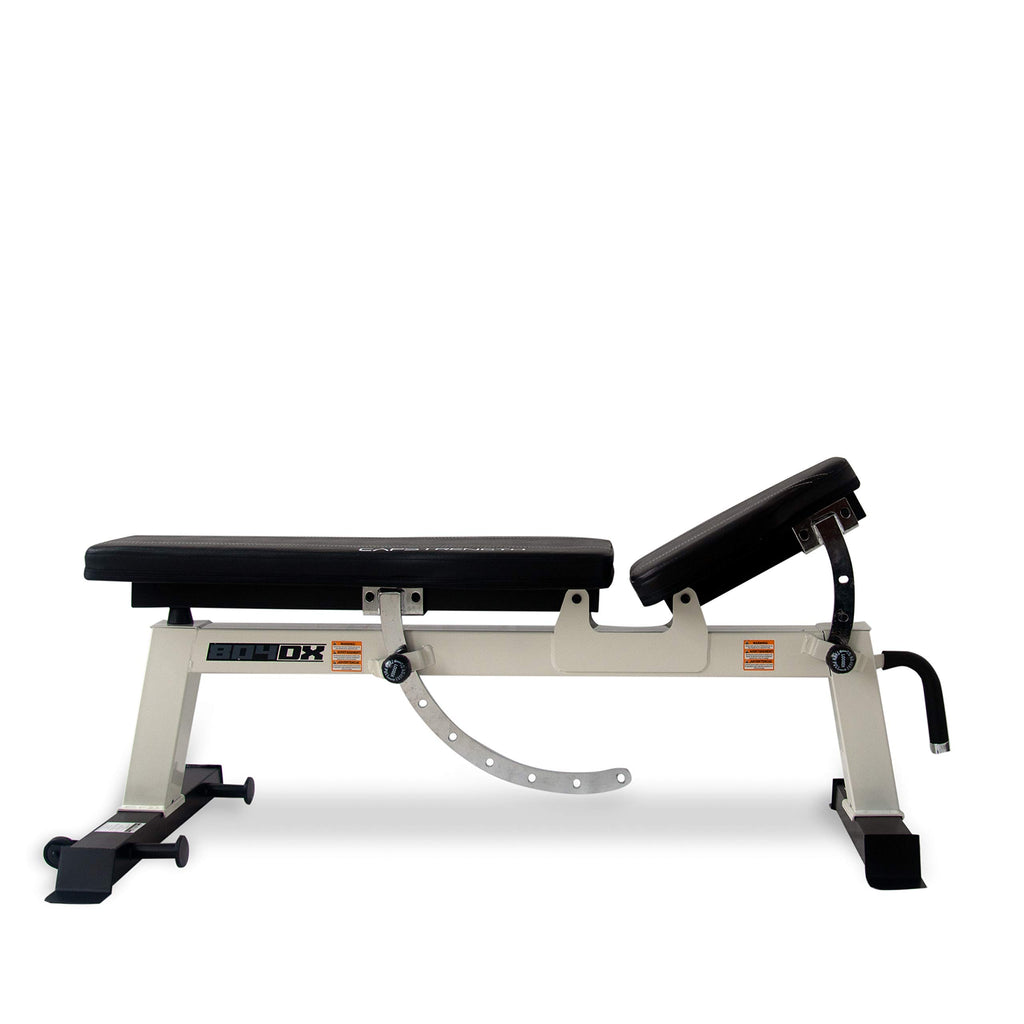 Cap Barbell Deluxe Utility Weight Bench, White (Fm-Cs804Dx-Wh)