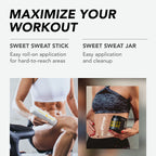 Sports Research Sweet Sweat Citrus Mint Workout Enhancer Gel to Maximize Your Exercise & Sweat Faster - 6.4oz Stick