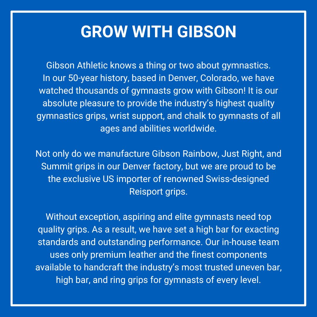 Gibson Summit Womens Gymnastic Grips, Hook And Loop, Gymnastic Grips, X-Small, Small, Medium, Large, Women And Girls Gymnastics