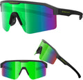 Eazyrun Green Warp Around Shield Polarized Small Narrow Cycling Sunglasses For Men, Pit Viper Baseball Fishing Ski Beach Volleyb