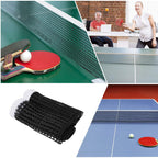 Uxcell Nylon Foldable Pingpong Sport Meshy Table Tennis Replacement Net White Black