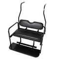 KUAFU Back Folding Seat Kit Compatible with 2000.5-Up Club Car DS Models Golf Cart Flip Seat with Cushions