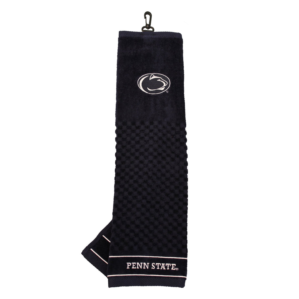 Team Golf Ncaa Penn State Nittany Lions Embroidered Golf Towel Embroidered Golf Towel, Checkered Scrubber Design, Embroidered Lo