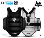 Rdx Boxing Chest Guard Reversible, Kickboxing Mma Muay Thai Body Protector, Sparring Training Punching, Adjustable Shield, Marti