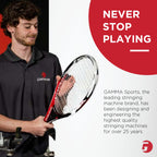 Gamma Sports Stringing Machines, Progression 200, 360 Degree Rotation Tabletop Racquet Stringer Machine, Drop Weight, Tennis, Ra