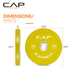 Cap Barbell Best Olympic Bumper Plate, Yellow, 35 Lb Single