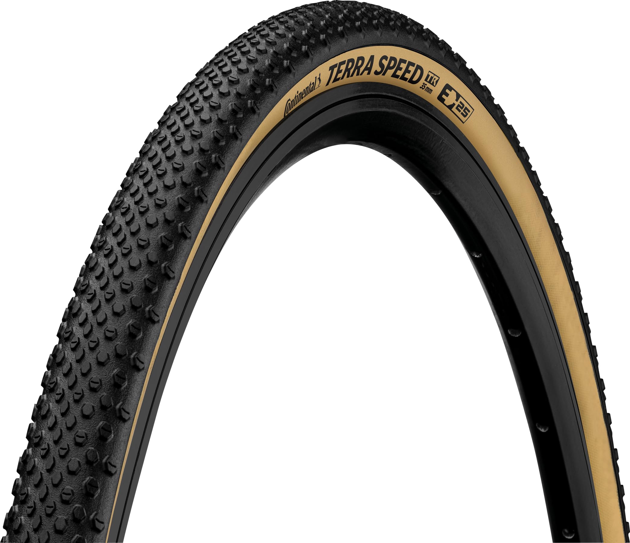 Continental Terra Speed - Black/Cream - Tubeless Gravel Bike Tire | Engineered for Speed, Engineered for The Unknown - E25 Ebike