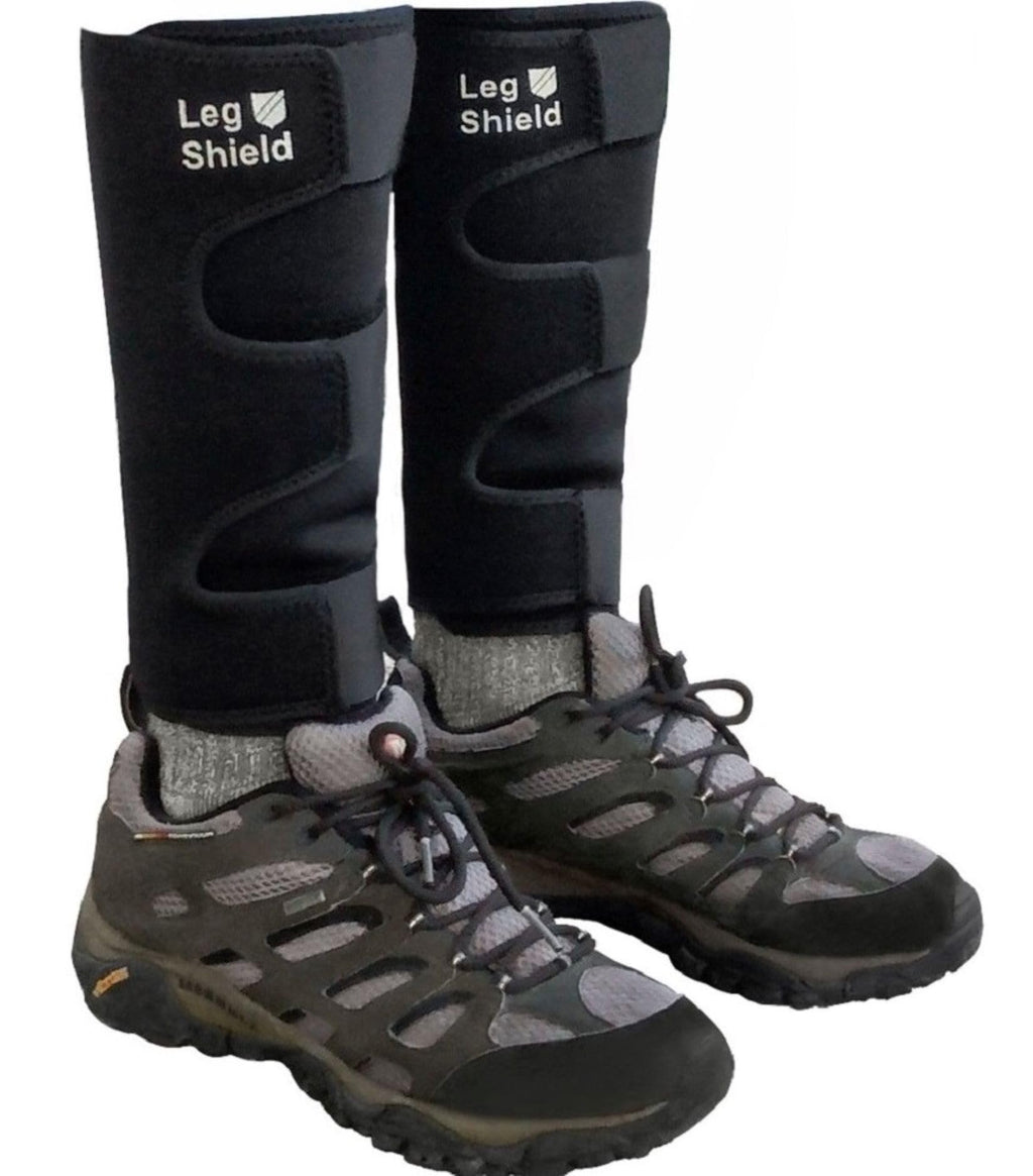 Leg Shield Gaiters - Hook And Loop Design - Lower Leg Protection For Mountain Biking, Yard Work, Outdoors, And General Shin/Calf