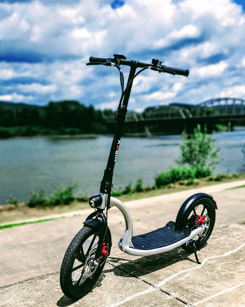 Hiboy VE1 PRO Electric Scooter - 16 Pneumatic Tires - 31 Miles Long Range & 23Mph Folding Commuter Electric Scooter
