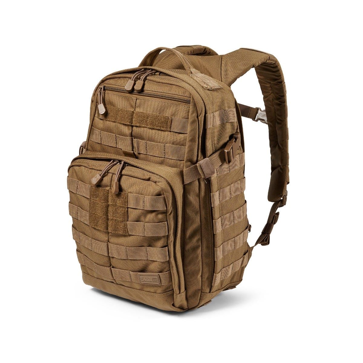 5.11 Tactical Backpack, RUSH 12 2.0 Military Survival Molle Back Pack with Laptop Compartment, Small, 24L, Kangaroo, Style 56561