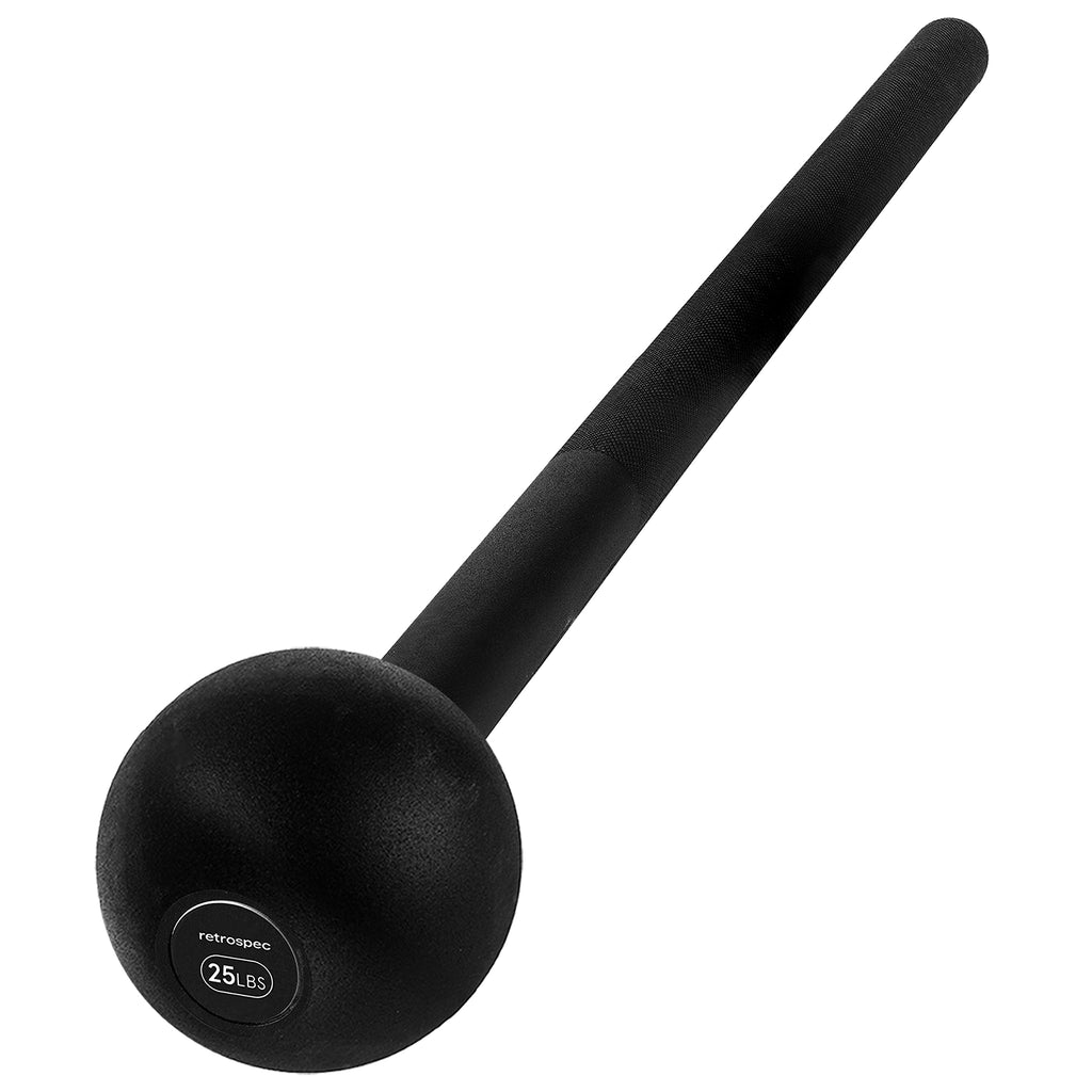 Retrospec Steel Mace Training Equipment - Weighted Fitness Macebell for Strength, Rehabilitation & Rotational Workouts - Durable