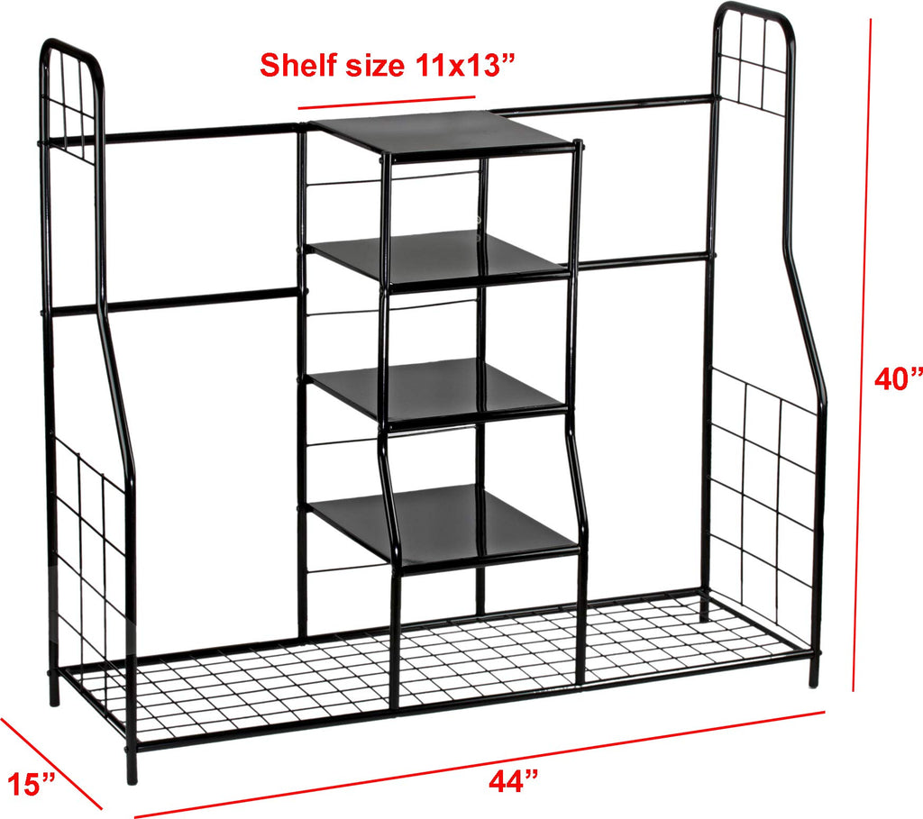 Home-It Golf Bag Sports Dual Golf Storage Organizer Golf Organizer Rack