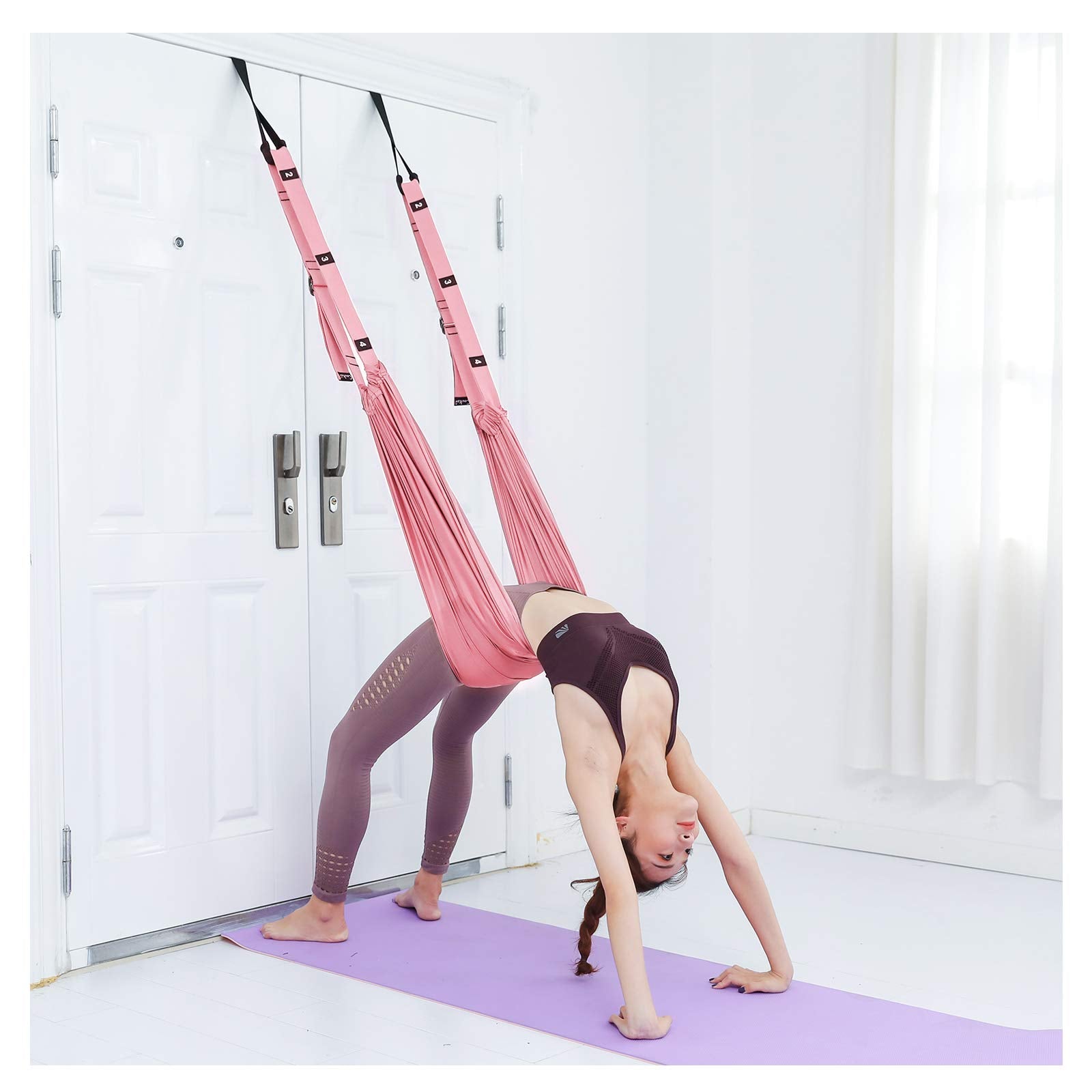 Yoga Stretching Strap, Leg Stretcher Backbend Assist Trainer Enhance Body Flexibility Stretch Out Strap With Aerial Yoga Swing G