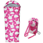 Kids Sleeping Bags - Camping Sleeping Bags With Carry Bag - Compact Sleeping Bag For Hiking, Backpacking 3 Season Warm & Cool We