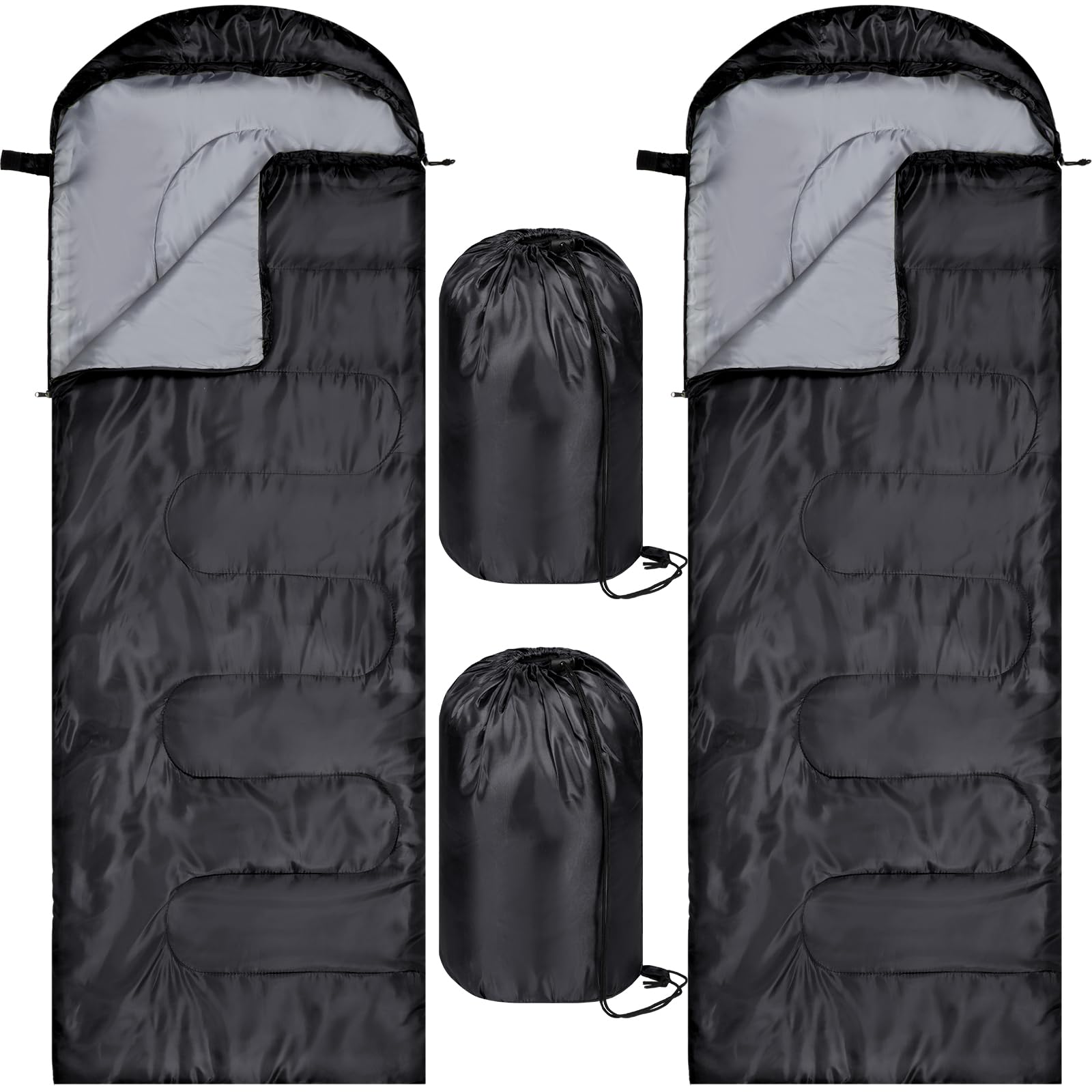 Tudomro 2 Pcs Camping Sleeping Bag For Adults, Lightweight Waterproof Camping Gear To Keep Warm For Spring Summer Fall Outdoor B