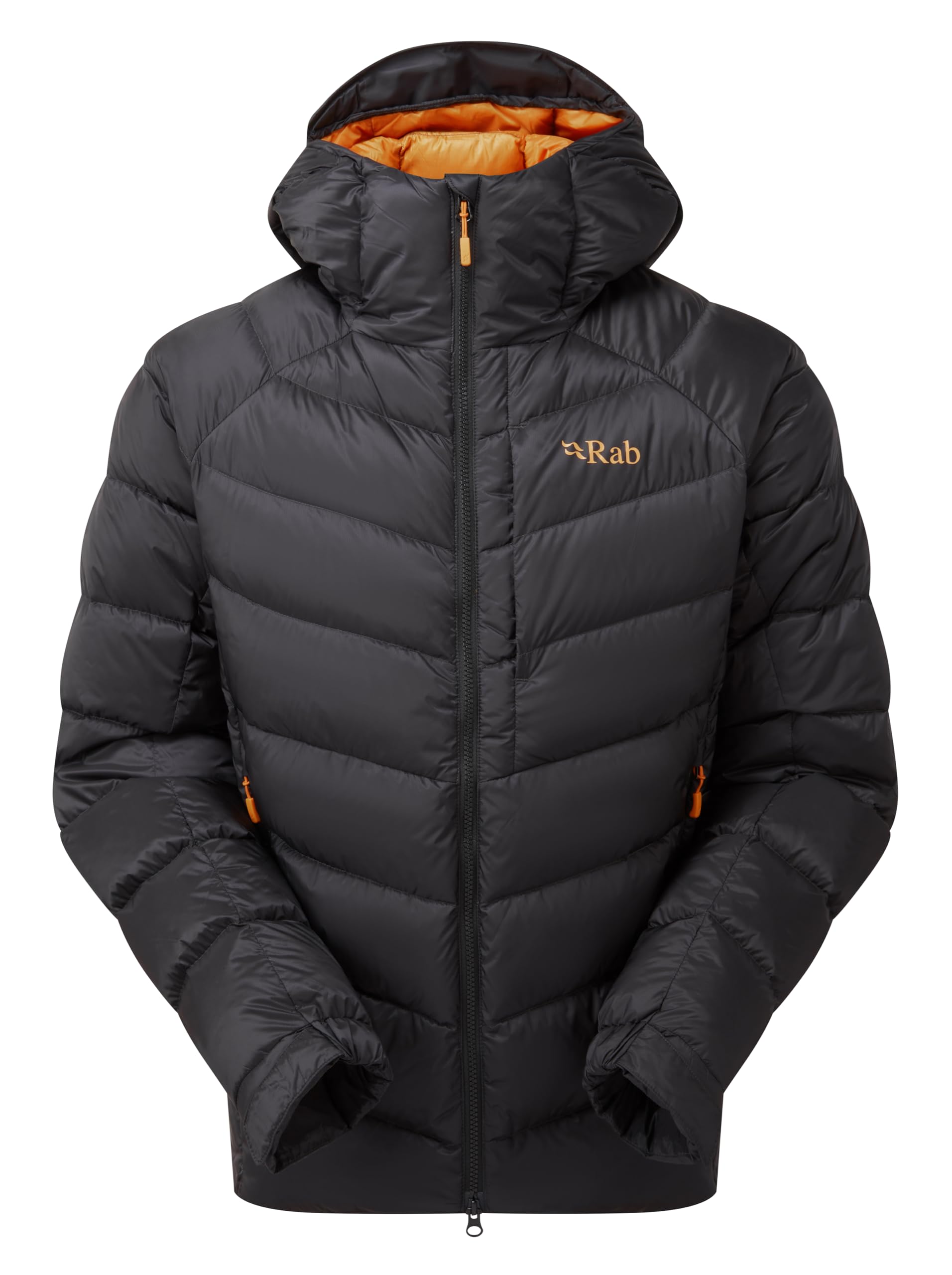 RAB Men's Glaceon Pro Jacket Lightweight Down Coat for Hiking, Climbing, & Mountaineering - Anthracite - Large