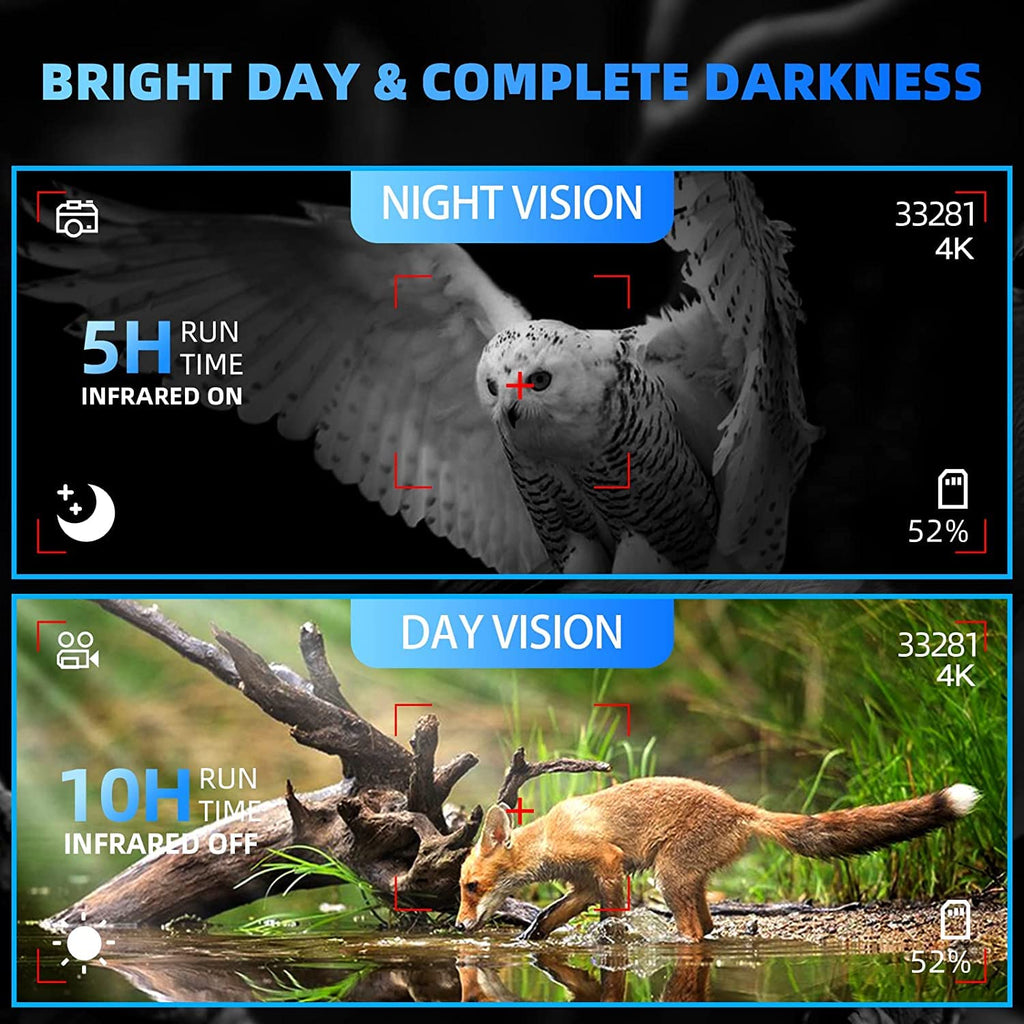 Anyork Night Vision Goggles, 4K Infrared Night Vision Binoculars With 4000Mah Rechargeable Battery, 32Gb Tf Card For Camping, Gi