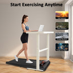 Maicifi Walking Pad Treadmill With Incline - Under Desk Treadmill 2.5Hp Low Noise,Portable Treadmills For Home, 2 In 1 Folding,