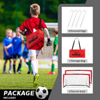 L Runnzer Portable Soccer Goals, Kids Soccer Nets For Backyard For Training & Practice, Soccer Net For Kids With Carry Bag, 2 Se