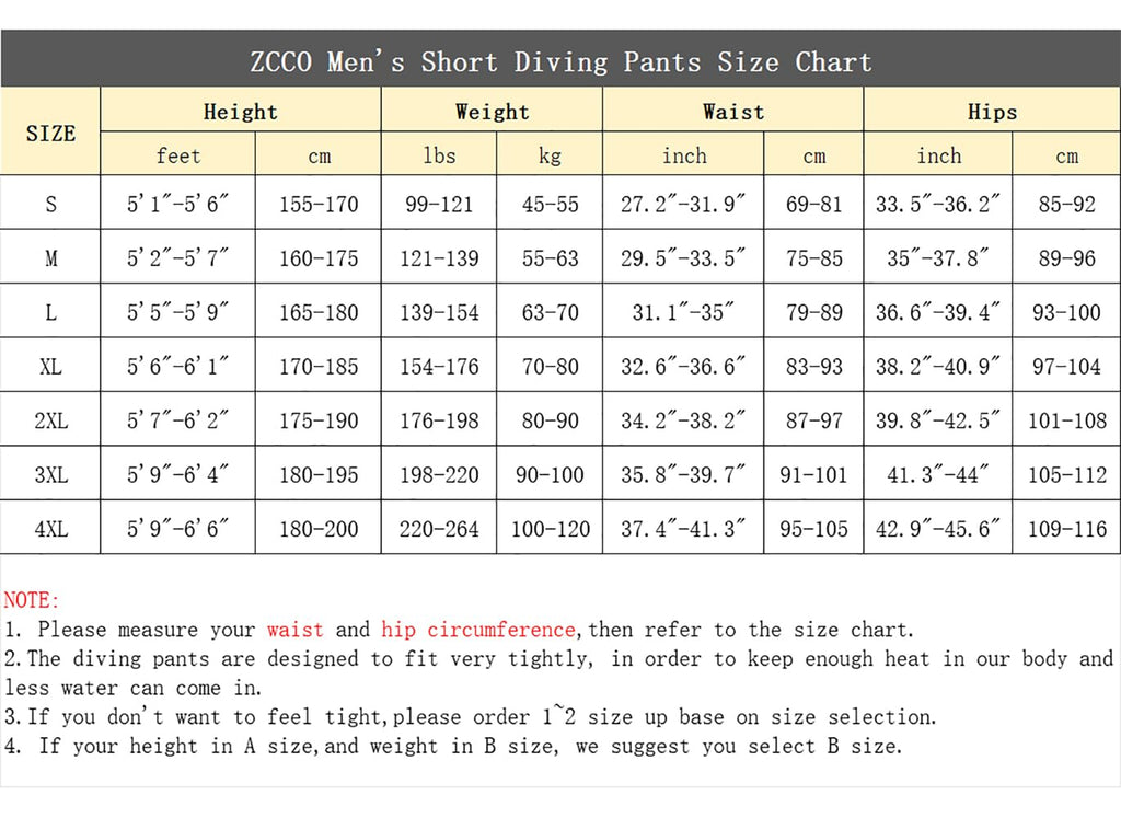 Zcco Wetsuit Pants Shorts Men Women 2Mm Neoprene Shorts For Swimming Surfing Snorkeling Diving Boating Scuba(Men 4Xl)