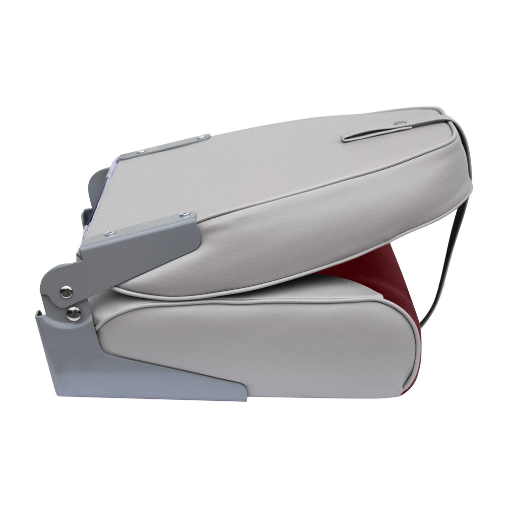 Wise 8Wd588Pls-661 Standard High Back Boat Seat, Grey/Red