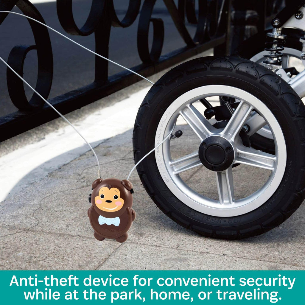 Buggygear Stroller Lock - Anti-Theft Retractable Combination Chain Cable Locks, Thin, Lightweight Safety Padlock For Essentials