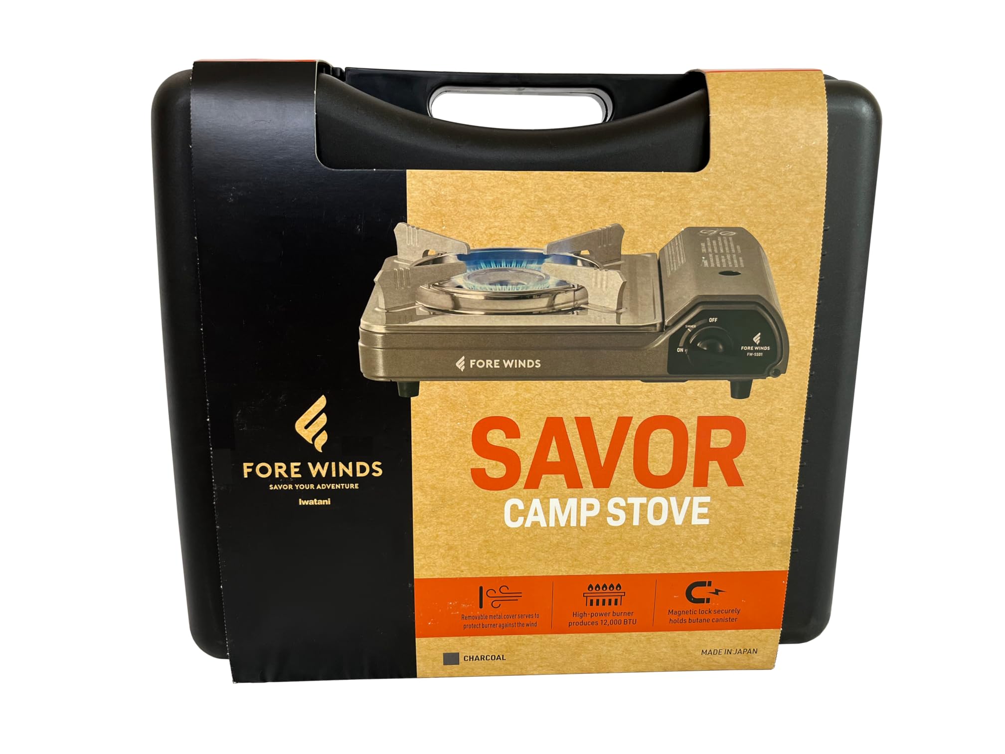 Iwatani Cassette Feu Butane Gas Camp Stove, One, Gray