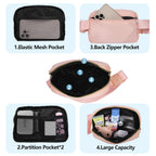 Vorolo Fanny Pack Christmas Gift For Women And Men Crossbody Bag Belt Bag Bum Bag With Adjustable Strap For Sportslight Pink