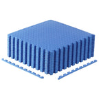 Cap Barbell 1/2-Inch Interlocking Eva Foam Exercise Puzzle Mats - 3 Pack | 24'' X 24'' X 1/2'' | Diamond Pattern - Blue