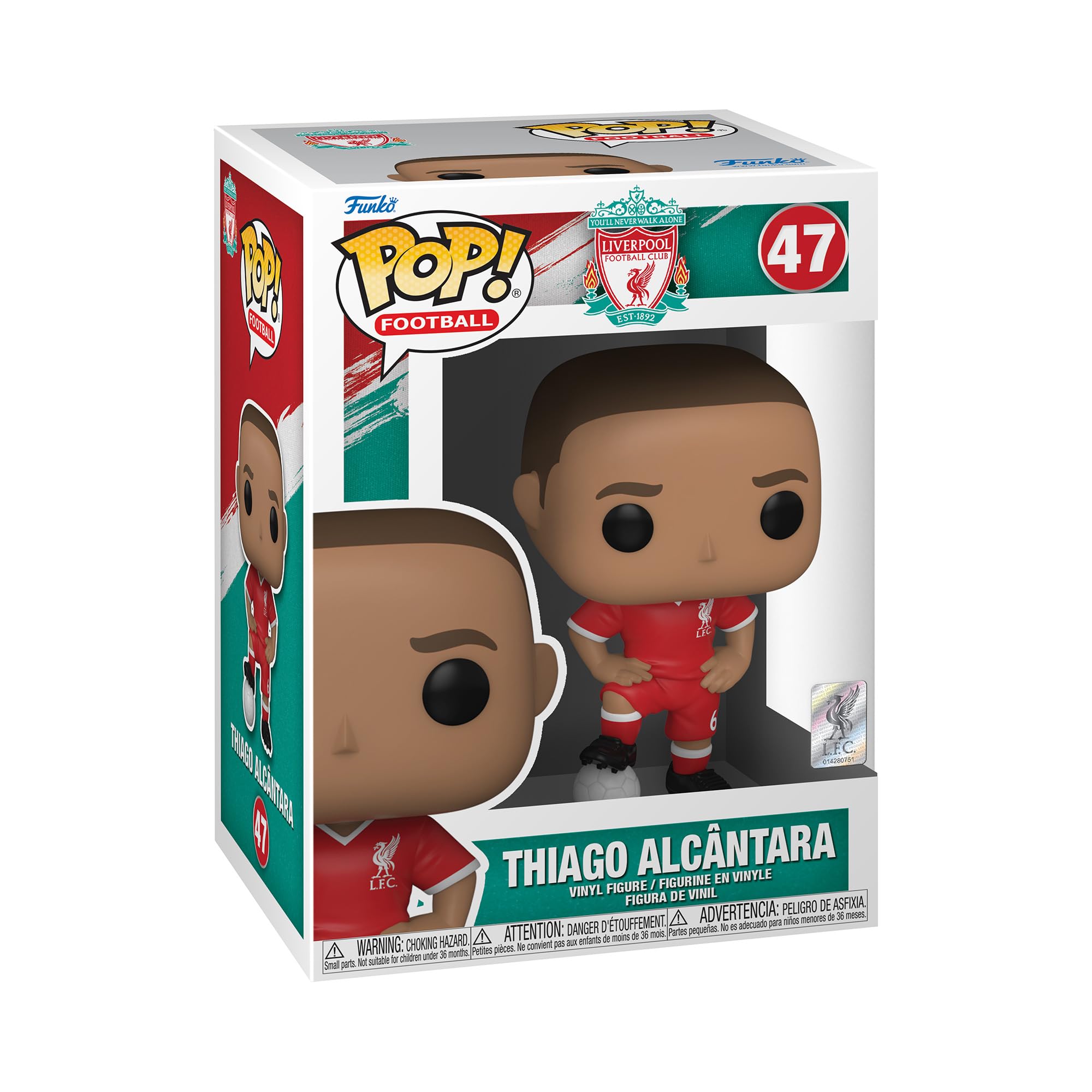 Funko POP Football: Liverpool - Thiago Alcntara, Multicolor