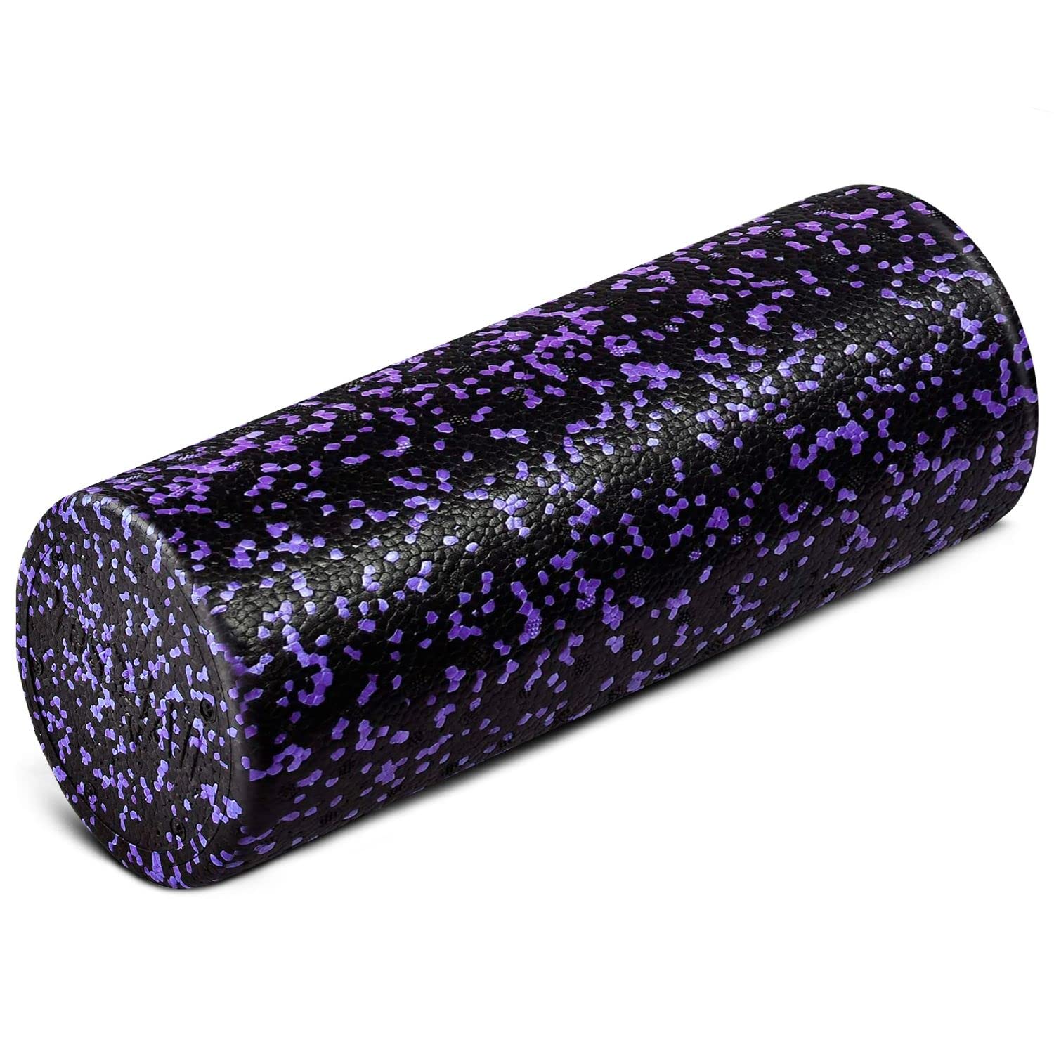 Yes4All High Density Foam Roller For Back, Variety Of Sizes & Colors For Yoga, Pilates - 18 Inch, Purple Speckled