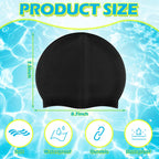 3 Pcs Swim Cap Kids Waterproof Silicone Swimming Caps For Girls Boys Aged 2-10 Pool Swim Hat For Toddler Children (Stylish Color