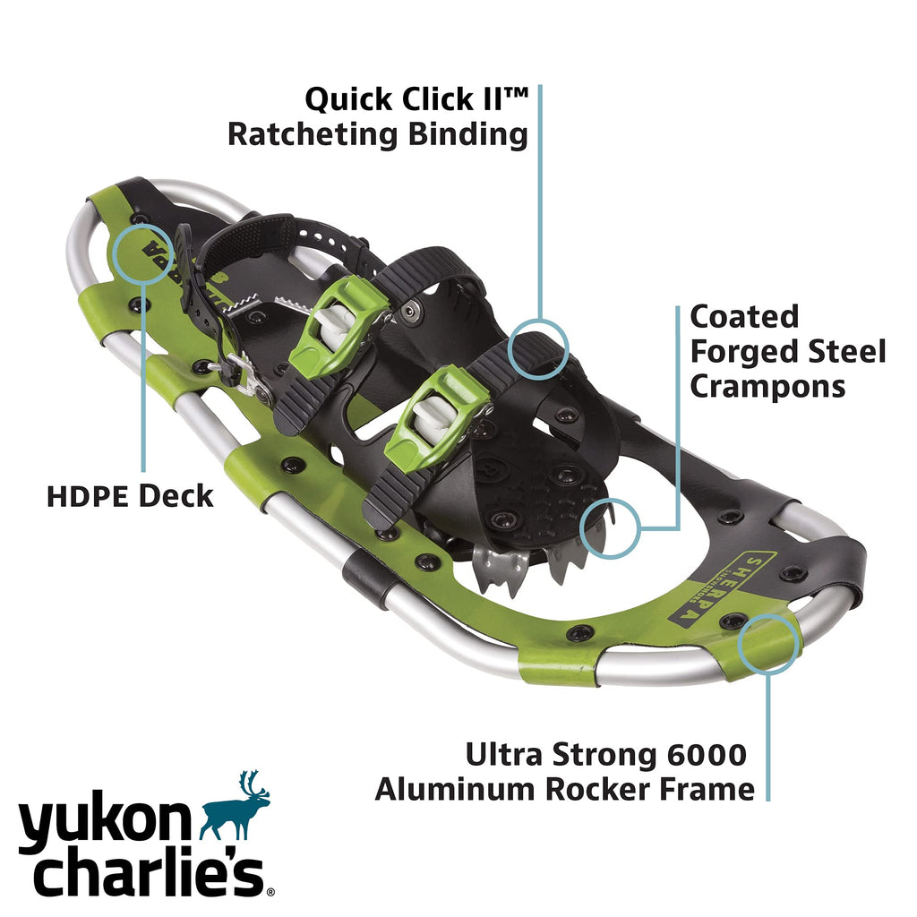 Yukon Charlie'S Sherpa Snowshoe, 8-Inch X 21-Inch