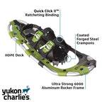 Yukon Charlie'S Sherpa Snowshoe, 8-Inch X 21-Inch