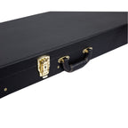 Crossrock Crw600 Deluxe Series Bass Guitar, Multi-Ply Wooden Case In Black (Crw600Bbk)