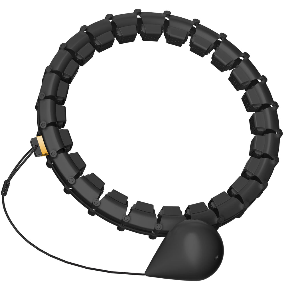 Plus Size Silent Weighted Hula Infinity Fitness Detachable Hoops 65-Inch 32 Knot, Smart Noiseless Infinity Hula For Women, 2-In-