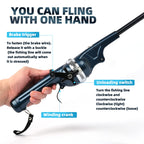 Blisswill Fishing Gear Telescopic Fishing Rod Combo With Reel And Line