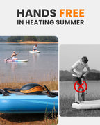 Outdoormaster 20Psi High Pressure Paddle Board Pump Electric Dolphin Ii -Quick Portable Sup Air Pump,Auto-Off &12V Dc Car Connec