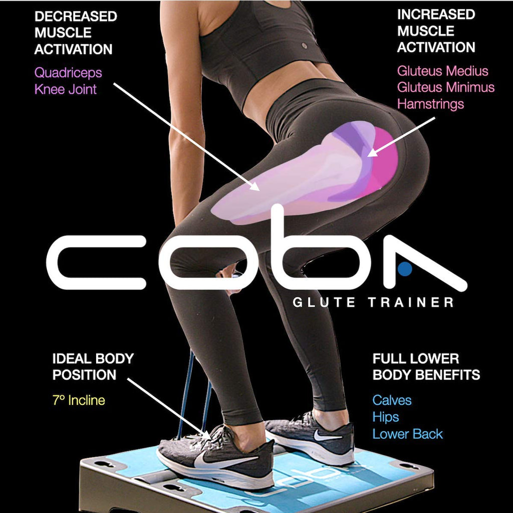 Coba Board Glute Trainer - Home Workout System, Core, Booty & Glute Exercise Machine, Portable Home Gym Full Body Booty Band Tra