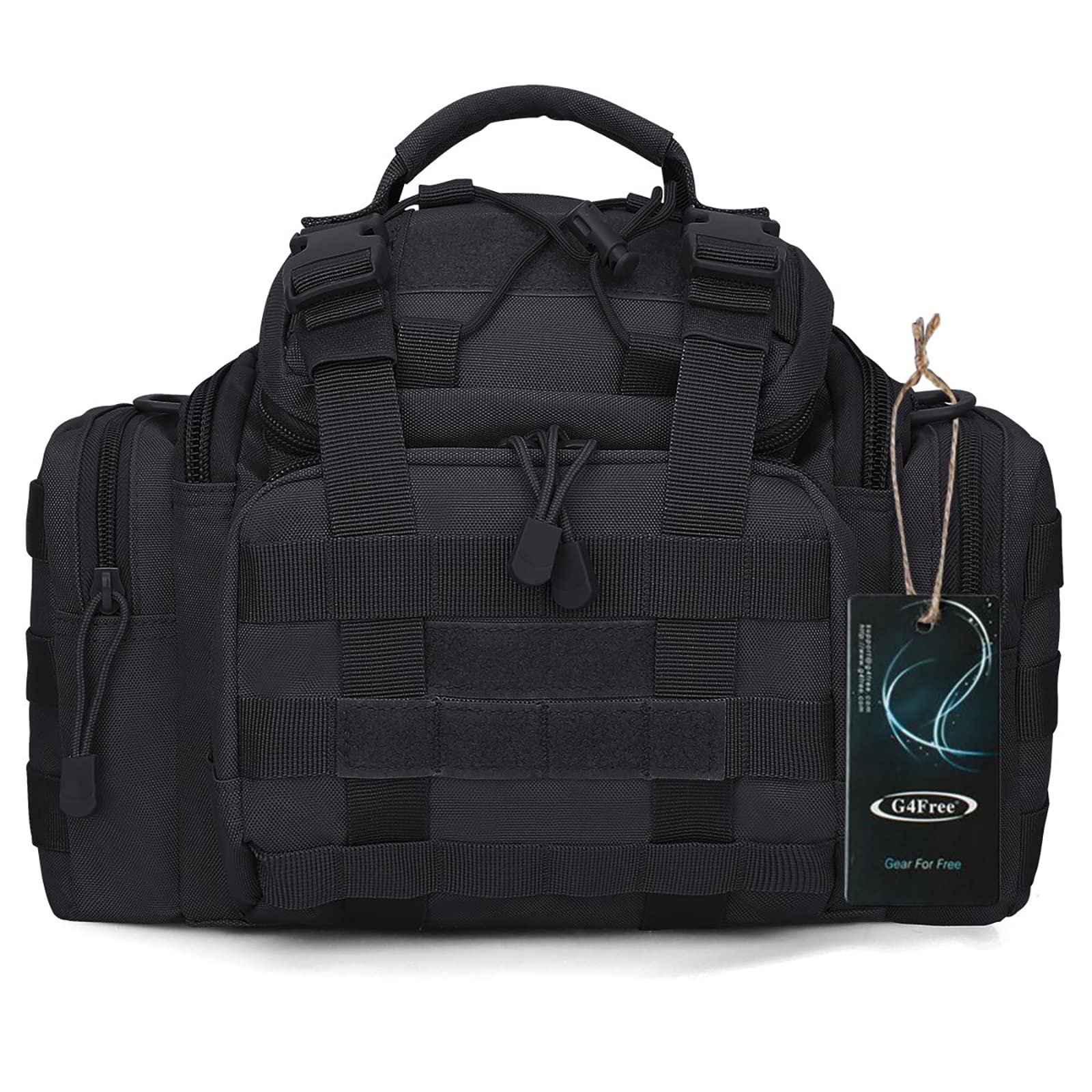 G4Free Outdoor Travel Waist Pack Hiking Fanny Pack Tactical bag Fishing Tackles Black